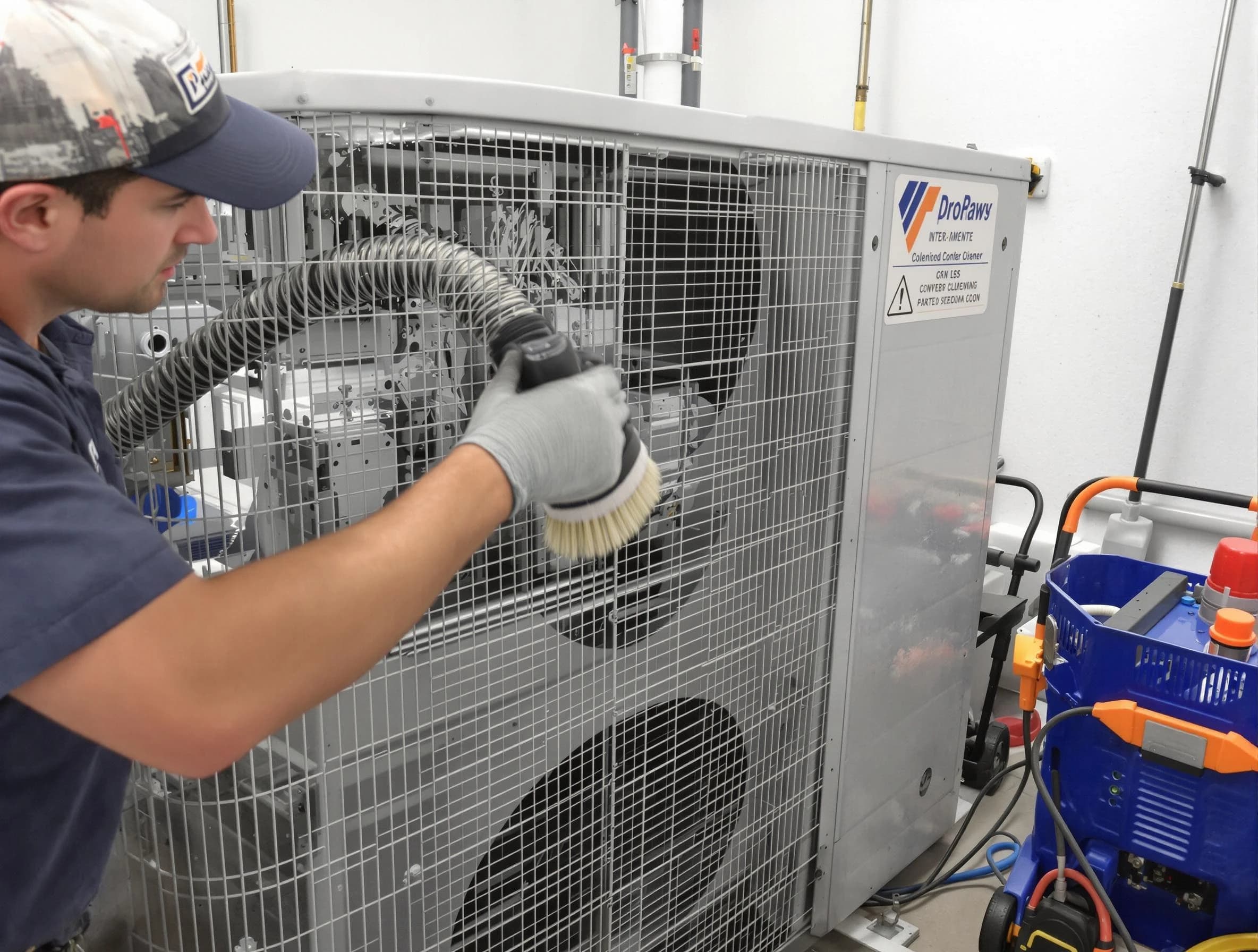 Acworth Air Duct Cleaning specialist performing precision AC coil cleaning for improved system performance in Acworth