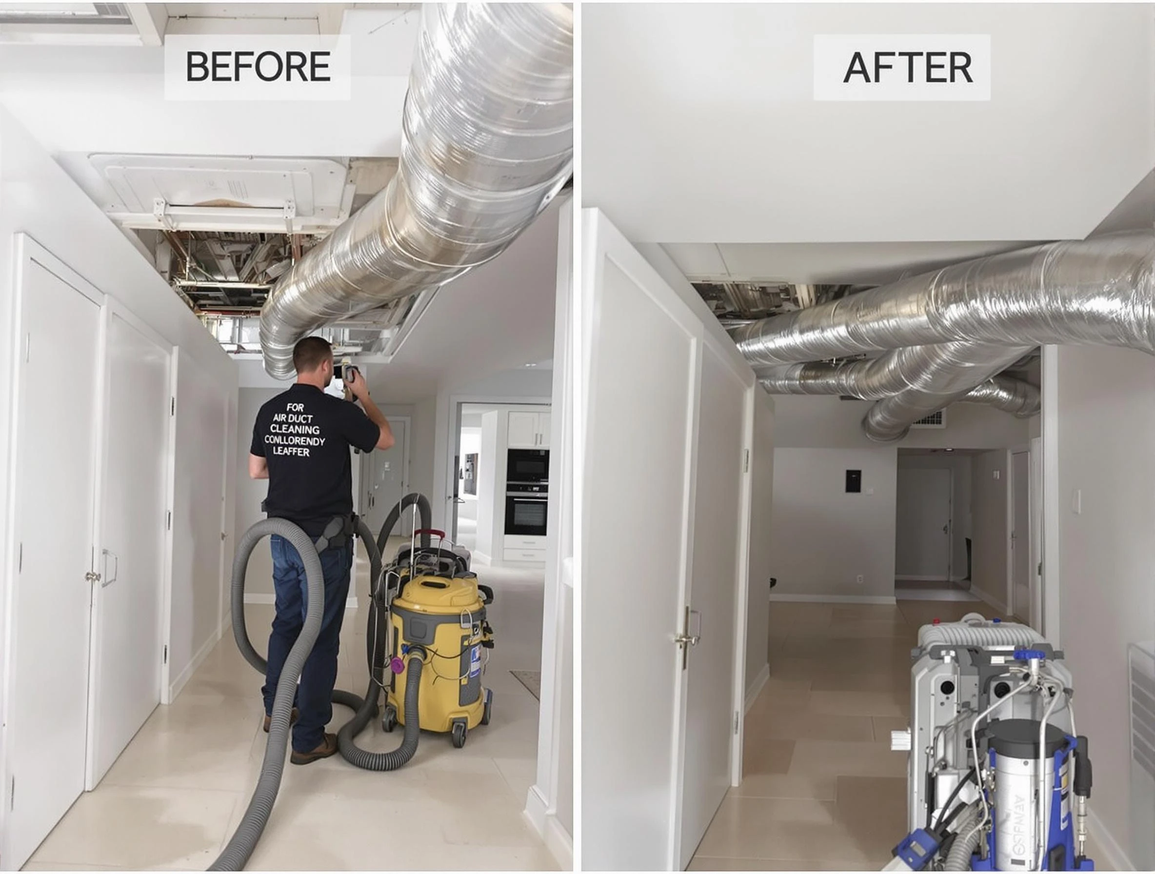 Acworth Air Duct Cleaning professional performing thorough air duct cleaning in Acworth