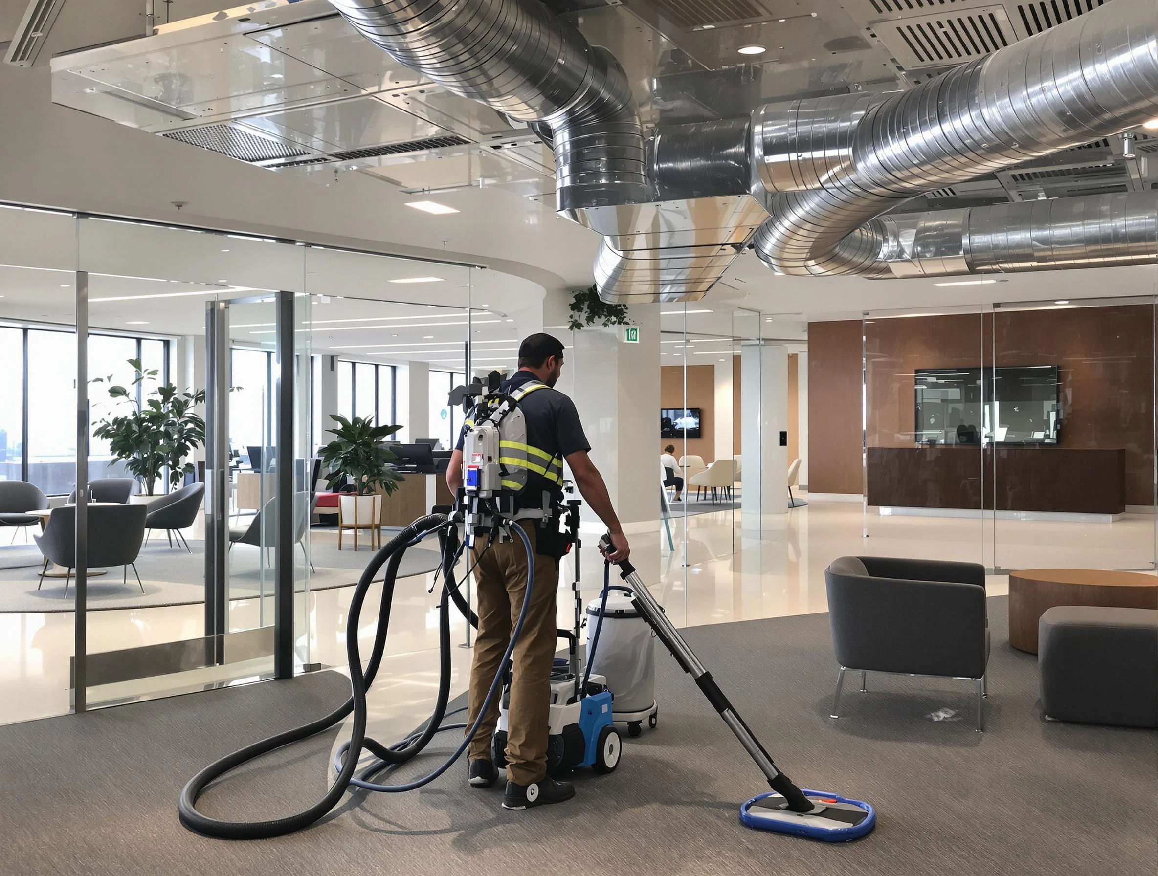 Commercial duct cleaning service by Acworth Air Duct Cleaning in Acworth
