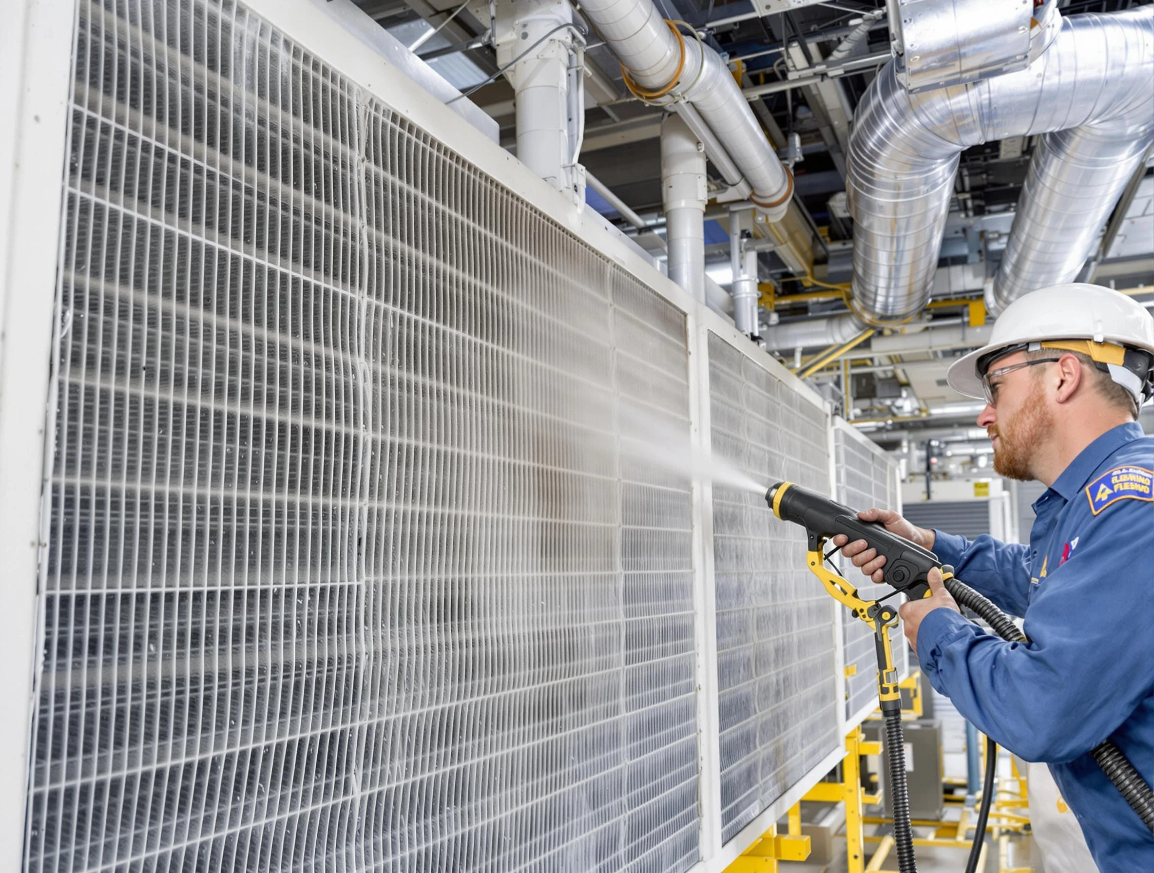 Professional commercial coil cleaning by Acworth Air Duct Cleaning in Acworth